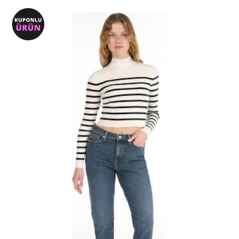 Colin's Colins 896 Maria Mom Fit Yüksek Bel Daralan Paça Kadın Jean Pantolon 001 Mavi 25 - 28