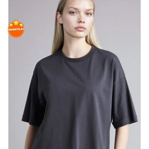 DeFacto %100 Pamuk Oversize Basic Penye Tişört C0099AX26SM