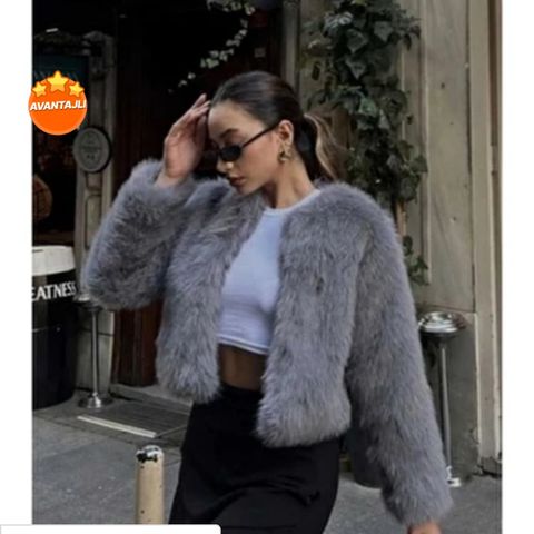 Moda Durağı Yakasız Ithal Kaliteli Kürk